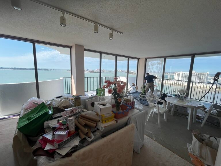 Architectural window film Clearwater FL installation for waterfront condo glass